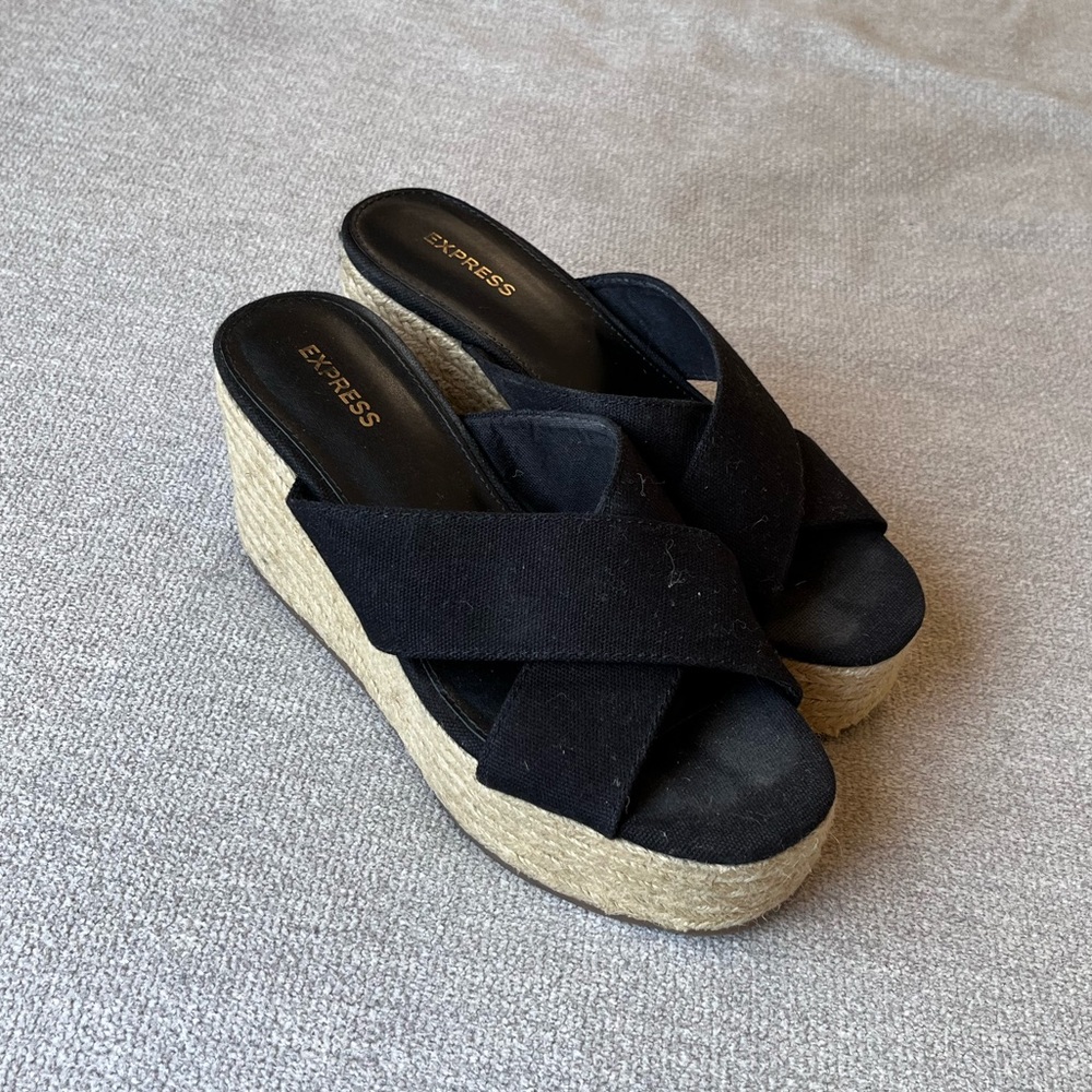 Express Platform Wedge Heels